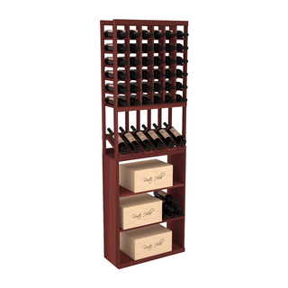 Elementcollection 6 Column High Reveal Case Wine Bin Combo Cherry Stained