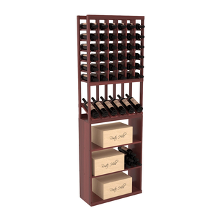 Elementcollection 6 Column High Reveal Case Wine Bin Combo Cherry Stained