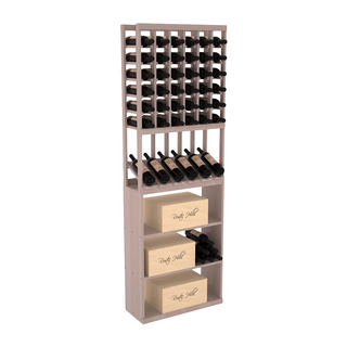 Elementcollection 6 Column High Reveal Case Wine Bin Combo Greywash Stained