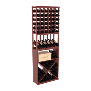 Elementcollection 6 Column High Reveal X Wine Bin Combo Cherry Stained
