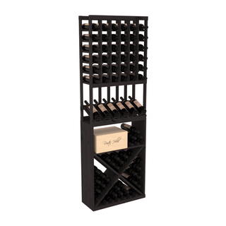 Elementcollection 6 Column High Reveal X Wine Bin Combo Black Stained