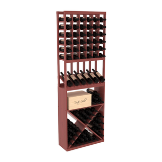 Elementcollection 6 Column High Reveal X Wine Bin Combo Cherry Stained