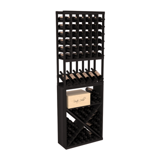 Elementcollection 6 Column High Reveal X Wine Bin Combo Black Stained