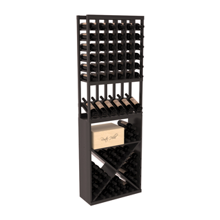 Elementcollection 6 Column High Reveal X Wine Bin Combo Black Stained