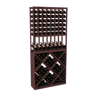 Elementcollection 8 Column High Reveal 82 Wine Cube Combo Walnut Stained