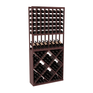 Elementcollection 8 Column High Reveal 82 Wine Cube Combo Walnut Stained