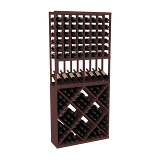 Elementcollection 8 Column High Reveal 82 Wine Cube Combo Walnut Stained