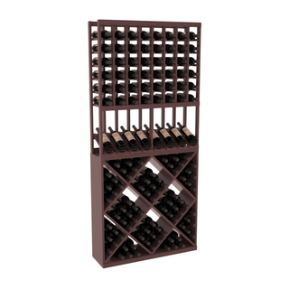 Elementcollection 8 Column High Reveal 82 Wine Cube Combo Walnut Stained