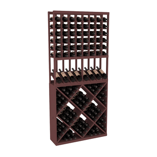 Elementcollection 8 Column High Reveal 82 Wine Cube Combo Walnut Stained