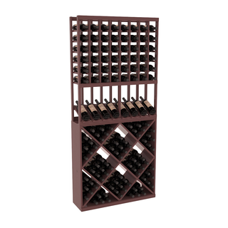 Elementcollection 8 Column High Reveal 82 Wine Cube Combo Walnut Stained