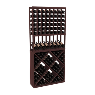Elementcollection 8 Column High Reveal 82 Wine Cube Combo Walnut Stained