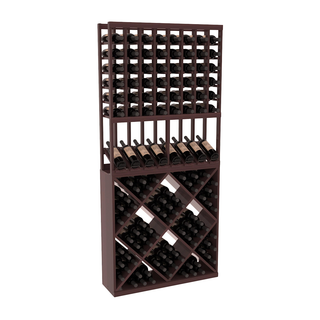 Elementcollection 8 Column High Reveal 82 Wine Cube Combo Walnut Stained