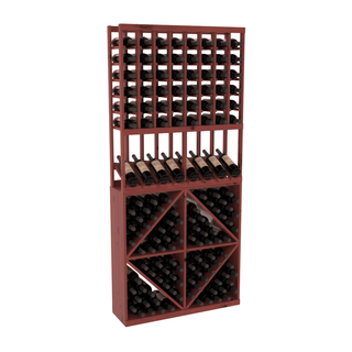 Elementcollection 8 Column High Reveal 96 Wine Bin Combo Cherry Stained