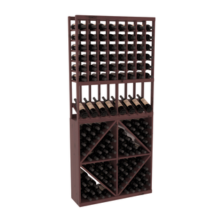 Elementcollection 8 Column High Reveal 96 Wine Bin Combo Walnut Stained