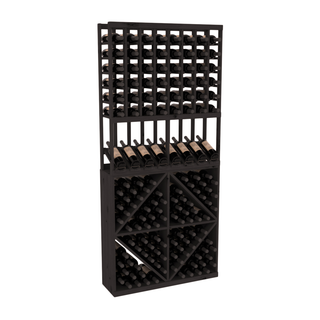Elementcollection 8 Column High Reveal 96 Wine Bin Combo Black Stained
