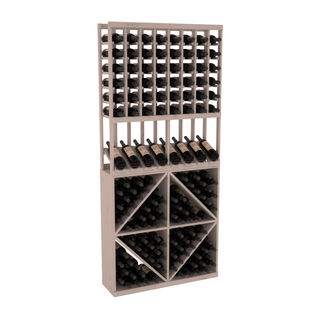 Elementcollection 8 Column High Reveal 96 Wine Bin Combo Greywash Stained