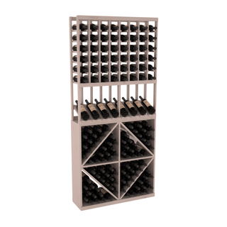 Elementcollection 8 Column High Reveal 96 Wine Bin Combo Greywash Stained