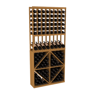 Elementcollection 8 Column High Reveal 96 Wine Bin Combo Oak Stained
