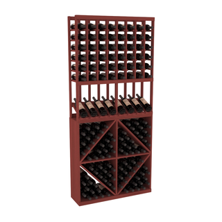 Elementcollection 8 Column High Reveal 96 Wine Bin Combo Cherry Stained