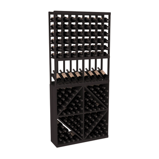 Elementcollection 8 Column High Reveal 96 Wine Bin Combo Black Stained
