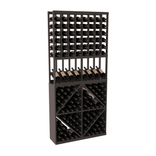Elementcollection 8 Column High Reveal 96 Wine Bin Combo Black Stained