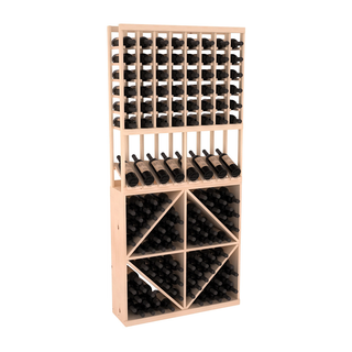 Elementcollection 8 Column High Reveal 96 Wine Bin Combo Unstained Element Collection