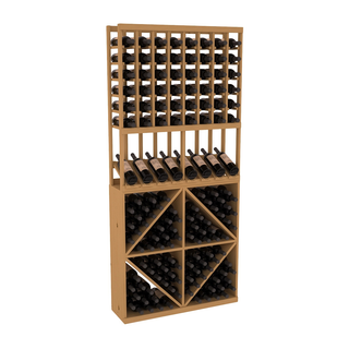 Elementcollection 8 Column High Reveal 96 Wine Bin Combo Oak Stained