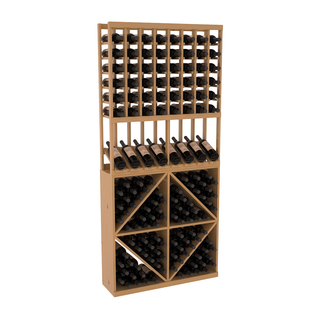 Elementcollection 8 Column High Reveal 96 Wine Bin Combo Oak Stained