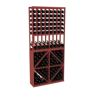 Elementcollection 8 Column High Reveal 96 Wine Bin Combo Cherry Stained