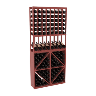 Elementcollection 8 Column High Reveal 96 Wine Bin Combo Cherry Stained