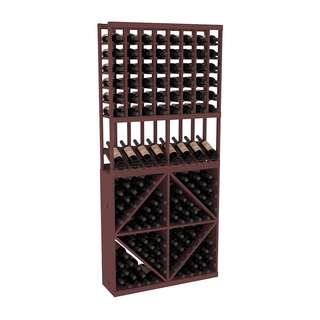 Elementcollection 8 Column High Reveal 96 Wine Bin Combo Walnut Stained