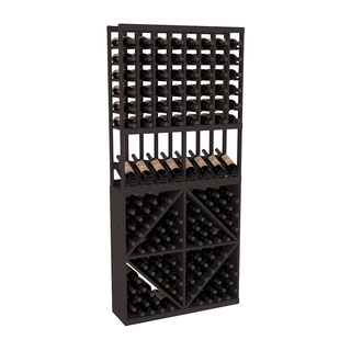 Elementcollection 8 Column High Reveal 96 Wine Bin Combo Black Stained