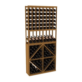 Elementcollection 8 Column High Reveal 96 Wine Bin Combo Oak Stained