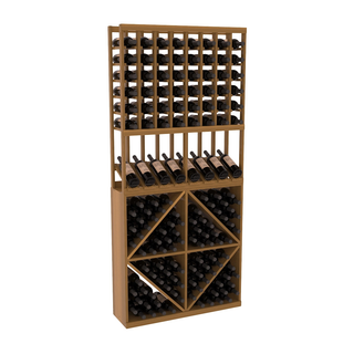 Elementcollection 8 Column High Reveal 96 Wine Bin Combo Oak Stained