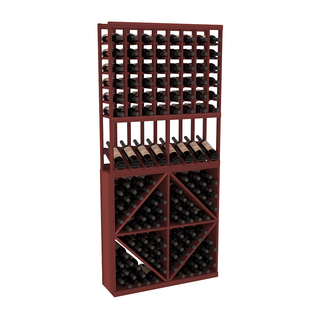 Elementcollection 8 Column High Reveal 96 Wine Bin Combo Cherry Stained