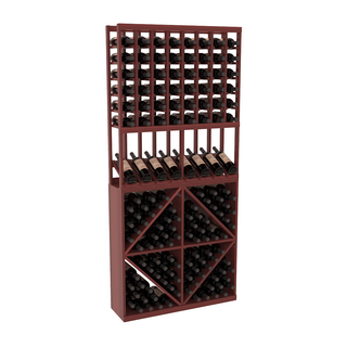 Elementcollection 8 Column High Reveal 96 Wine Bin Combo Cherry Stained