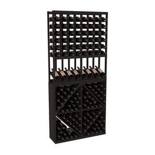 Elementcollection 8 Column High Reveal 96 Wine Bin Combo Black Stained