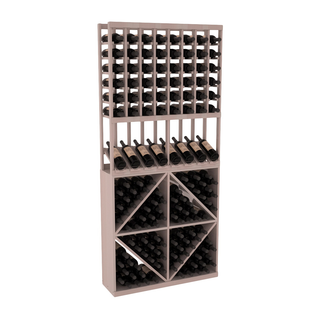 Elementcollection 8 Column High Reveal 96 Wine Bin Combo Greywash Stained