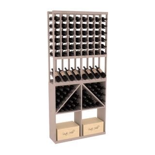 Elementcollection 8 Column High Reveal 96 Bin Case Combo Walnut Stained