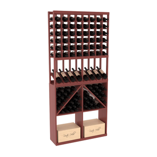 Elementcollection 8 Column High Reveal 96 Bin Case Combo Cherry Stained