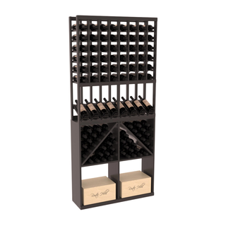 Elementcollection 8 Column High Reveal 96 Bin Case Combo Oak Stained