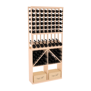 Elementcollection 8 Column High Reveal 96 Bin Case Combo Oak Stained