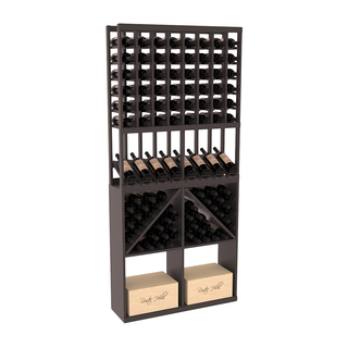 Elementcollection 8 Column High Reveal 96 Bin Case Combo Oak Stained