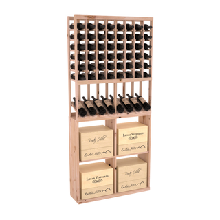 Elementcollection 8 Column High Reveal 96 Wine Case Combo Cherry Stained