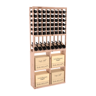 Elementcollection 8 Column High Reveal 96 Wine Case Combo Cherry Stained
