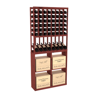 Elementcollection 8 Column High Reveal 96 Wine Case Combo Black Stained