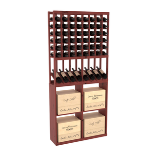 Elementcollection 8 Column High Reveal 96 Wine Case Combo Greywash Stained