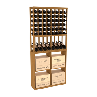 Elementcollection 8 Column High Reveal 96 Wine Case Combo Cherry Stained