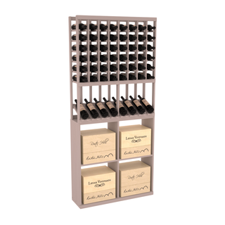 Elementcollection 8 Column High Reveal 96 Wine Case Combo Black Stained
