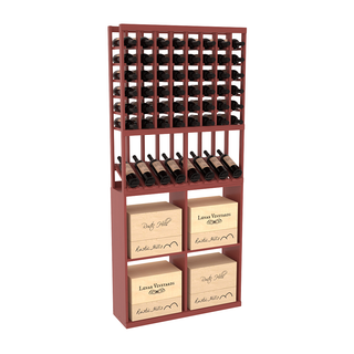 Elementcollection 8 Column High Reveal 96 Wine Case Combo Black Stained